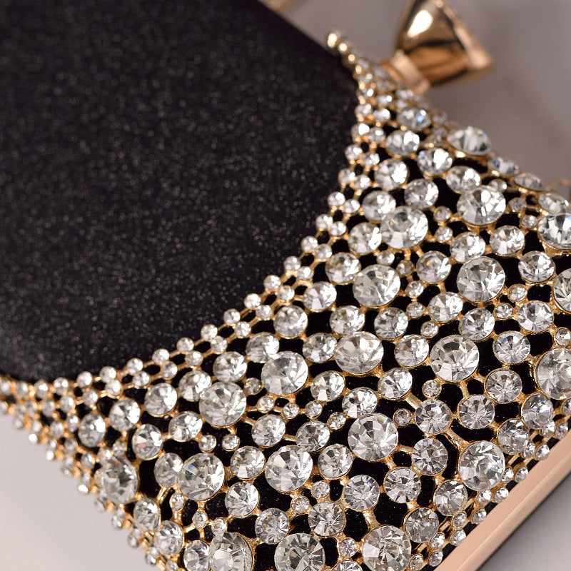 Rhinestone Evening Clutch Bag Chic Elegant Pouch