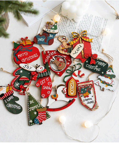 Cute Merry Christmas Tree Wall Hanging