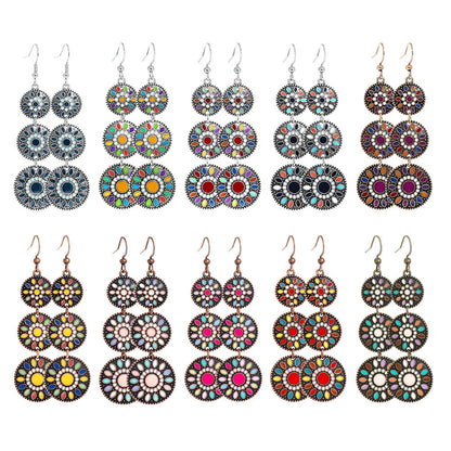 Trendy European & American Long Geometric Drop Earrings