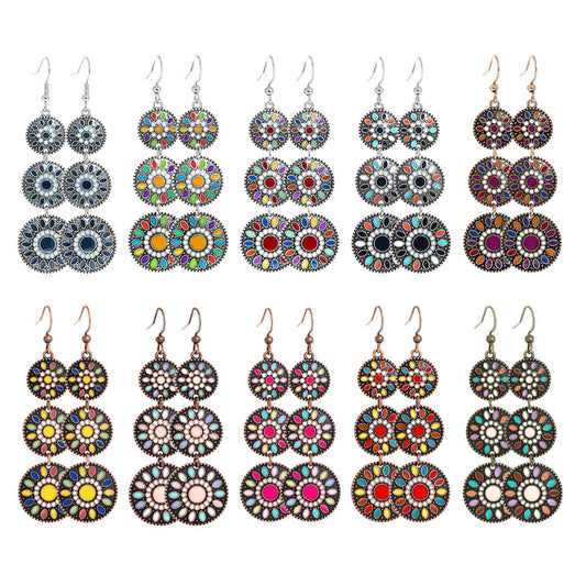 Trendy European & American Long Geometric Drop Earrings