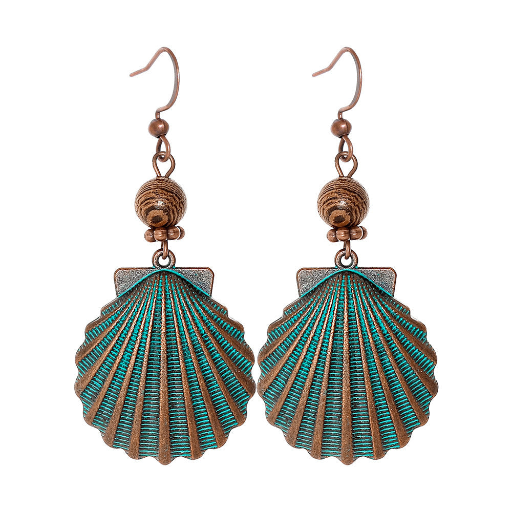 Bohemian Vintage Inspired Earrings with Feather and Tassel Elements