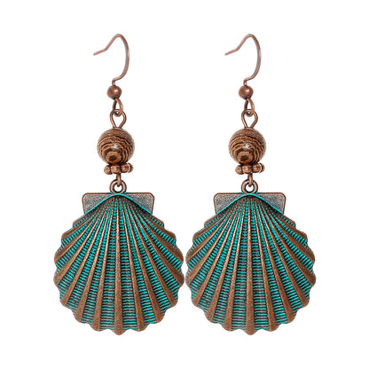 Bohemian Vintage Inspired Earrings with Feather and Tassel Elements