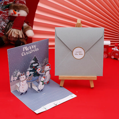 Creative Christmas 3D Pop Up Greeting Card