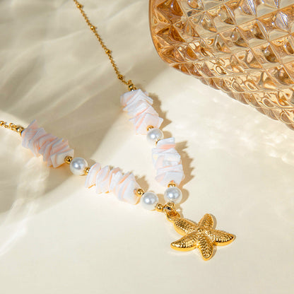 Pearl Shell Pendant Cute Necklace