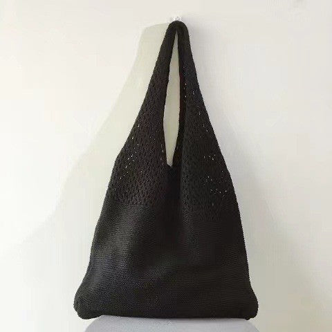 Trendy Woven Tote Bag Casual Chic Handbag
