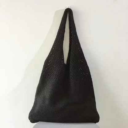 Trendy Woven Tote Bag Casual Chic Handbag