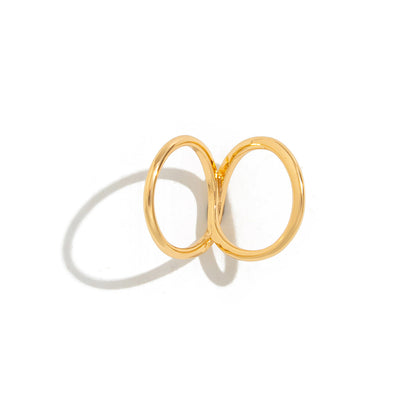 Trendy Wide Band Hammered Finish Bracelet Set