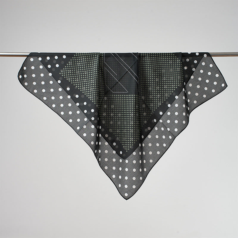 Flower Print Breathable Soft Silk Scarf
