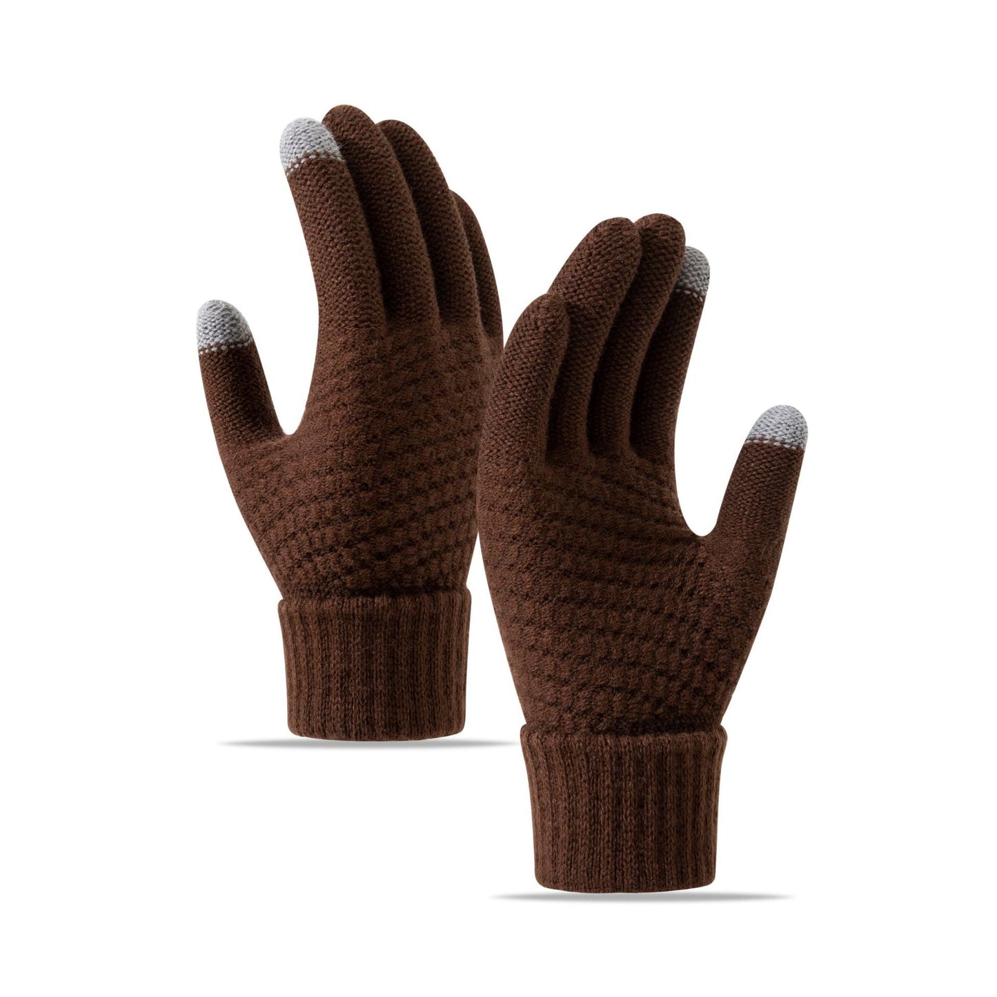 Warm Knitted Touchscreen Gloves for Winter Cycling