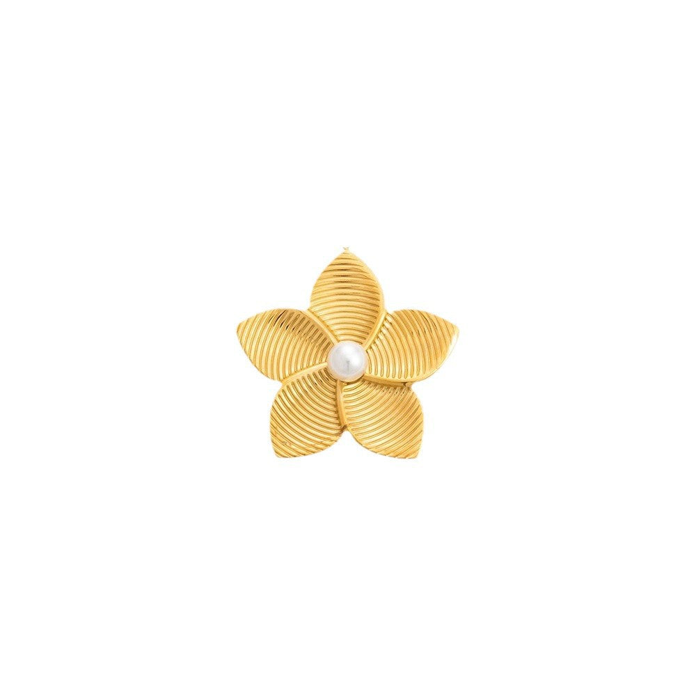 Vintage DIY 18K Gold Plated Stainless Steel Bow Star Heart Pendant