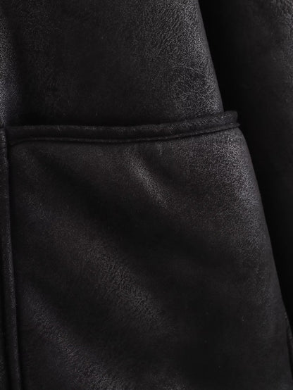 Winter Trendy Lapel Collar Thicken Warm Jacket