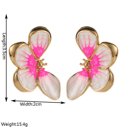 Vintage Baroque Style Floral Earrings Fashionable Summer Accessories
