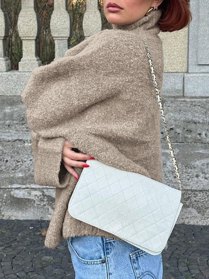 Winter Casual Solid Color Long Sleeve Sweater