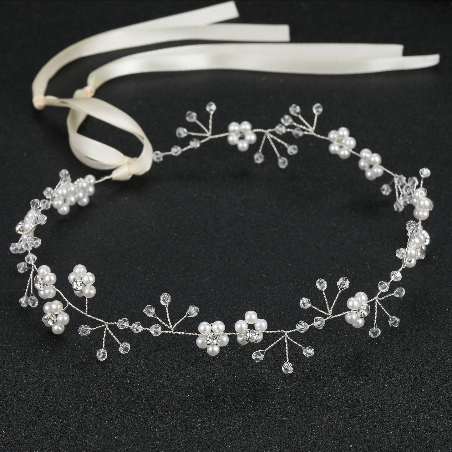 Pearl Soft Chain Headband Bridal Hair Ornament