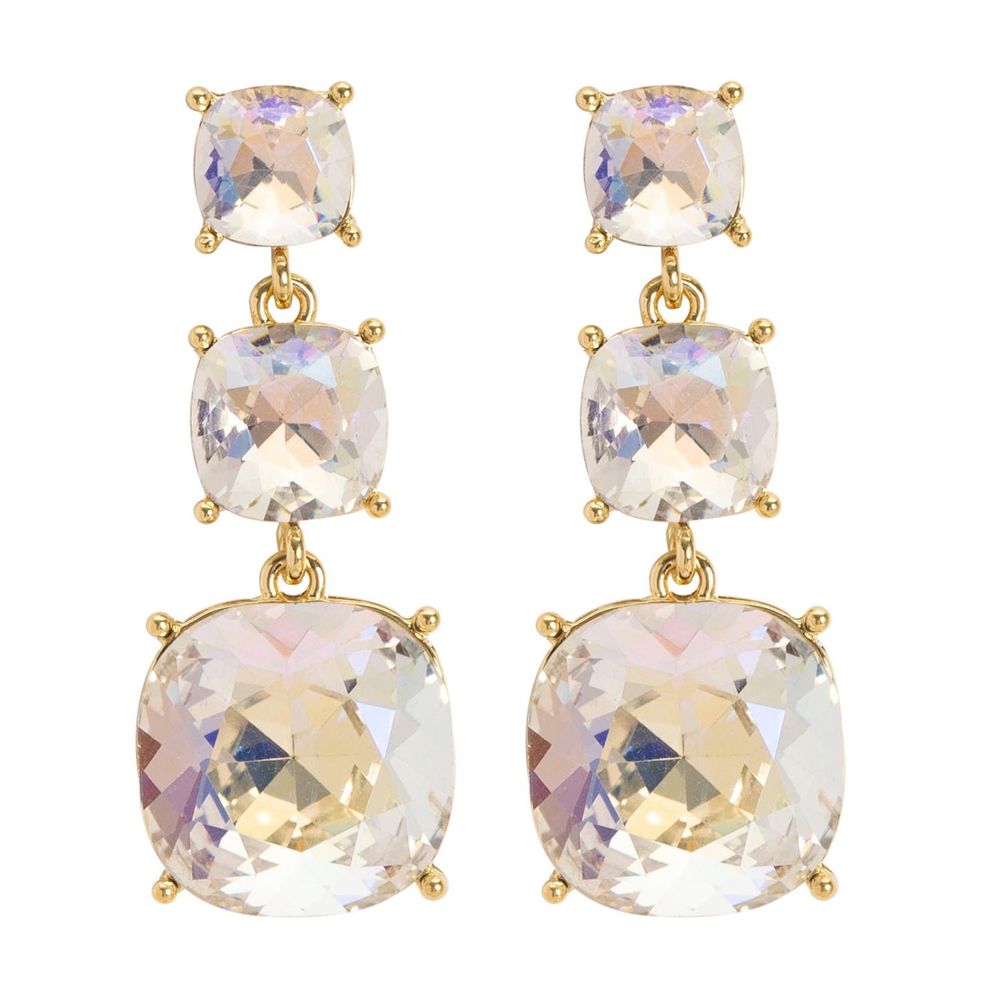 Fashionable Tassel Zircon Earrings For Women, Elegant And Slimming Design