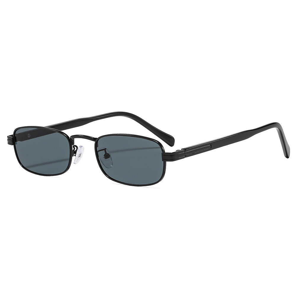 Retro Square Metal Sunglasses UV400 Protection Fashionable Eyewear