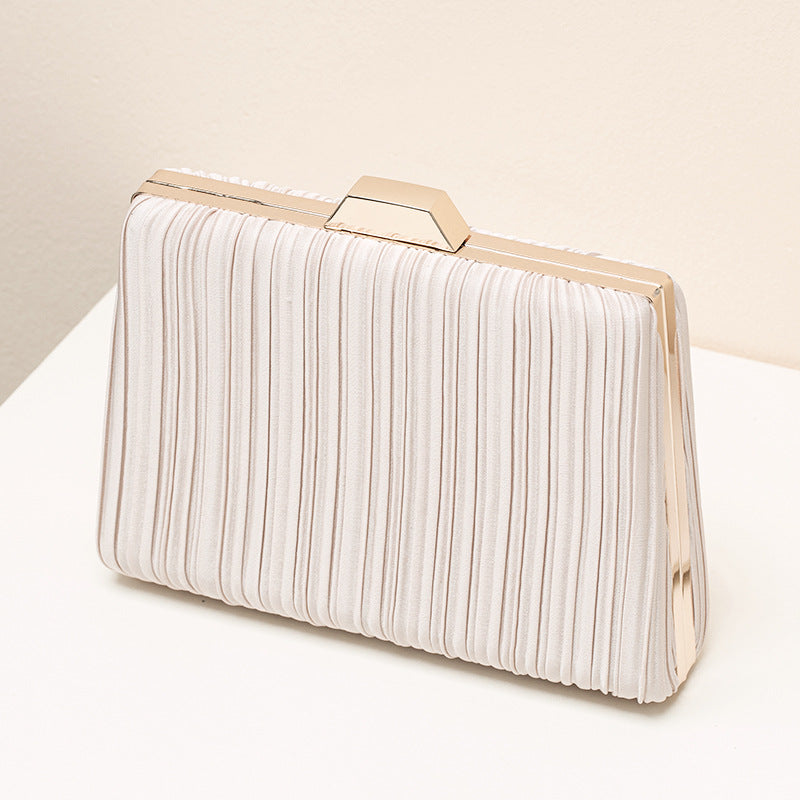 Elegant Women's Evening Crossbody Bag with Ruffled Pattern