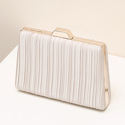 Elegant Women's Evening Crossbody Bag with Ruffled Pattern