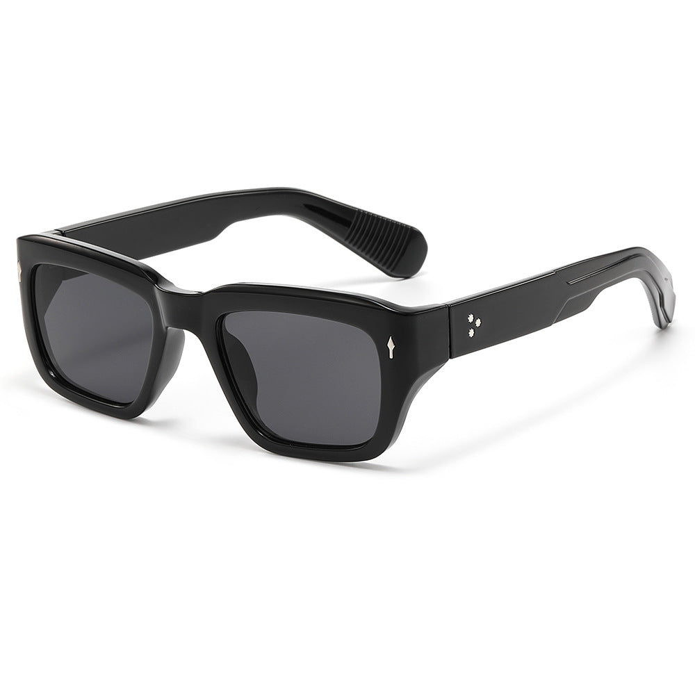 Retro Square Hip-Hop Sunglasses Fashionable Outdoor UV400 Protection