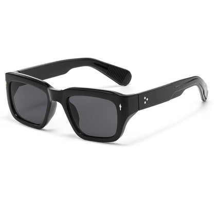 Retro Square Hip-Hop Sunglasses Fashionable Outdoor UV400 Protection