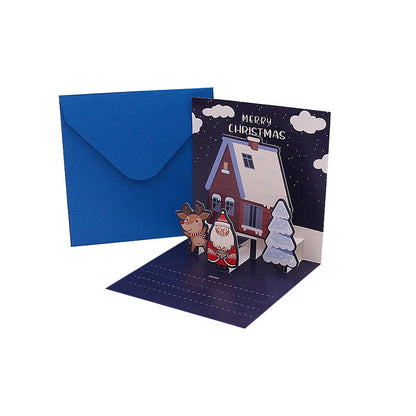 Creative Christmas 3D Pop Up Greeting Card