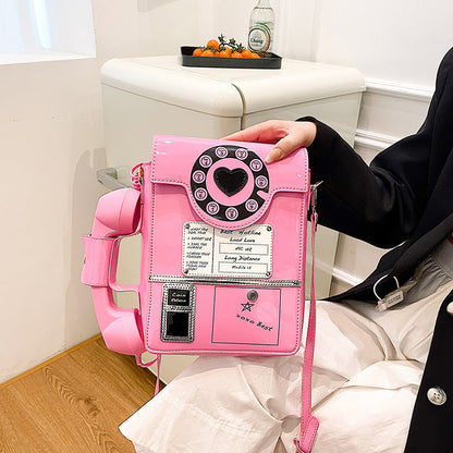 Creative Cartoon Crossbody Bag Simulated Phone Design