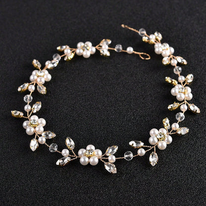 Pearl Soft Chain Headband Bridal Hair Ornament