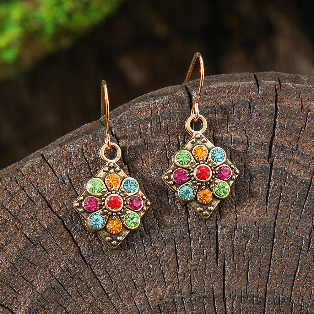 Bohemian Geometric Drop Earrings Zinc Alloy Dangle Jewelry