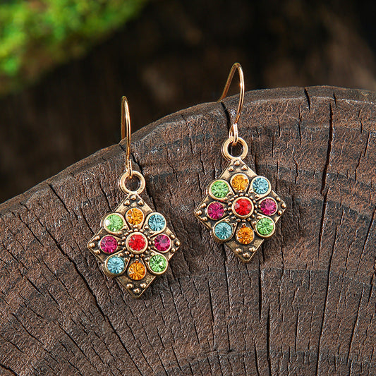 Bohemian Geometric Drop Earrings Zinc Alloy Dangle Jewelry