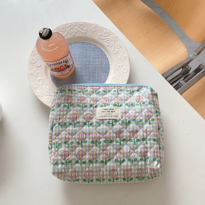 Cosbai - Floral Storage Purse Cosmetic Bag