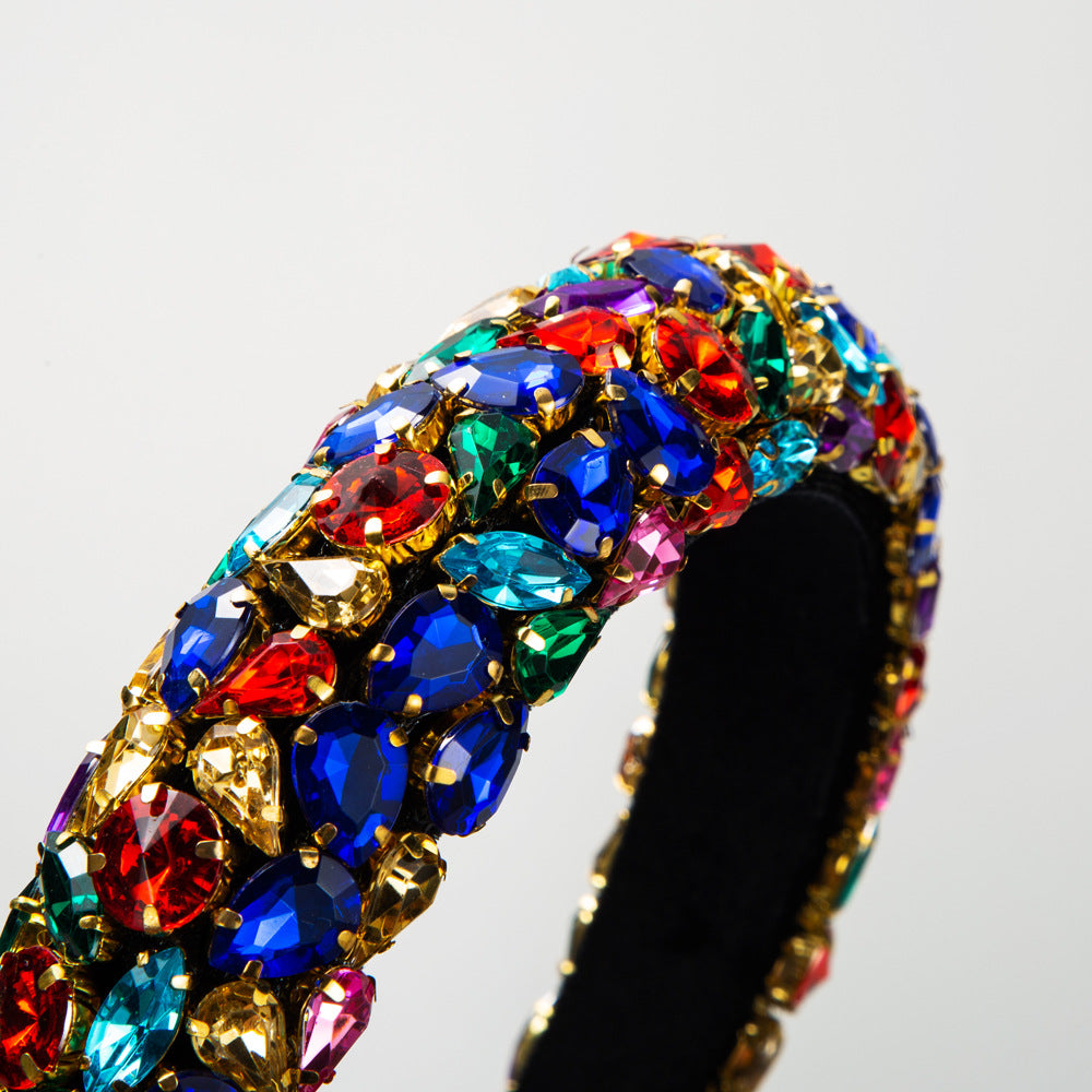 Women's Rhinestone Baroque Headband Festival Hair Accessory
