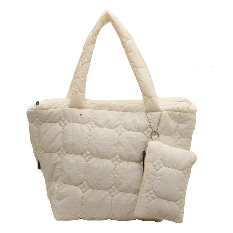 Simple Solid Color LargeÂ Capacity Tote Bag