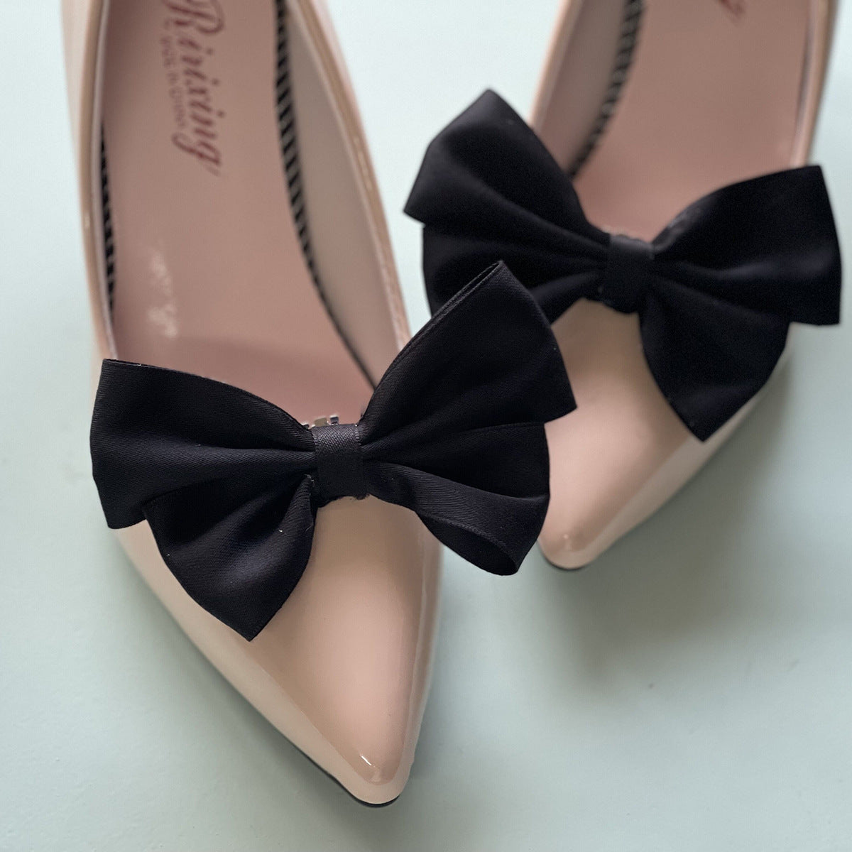 Bridal Wedding Accessories White Bow Shoe Clips Decorative Set