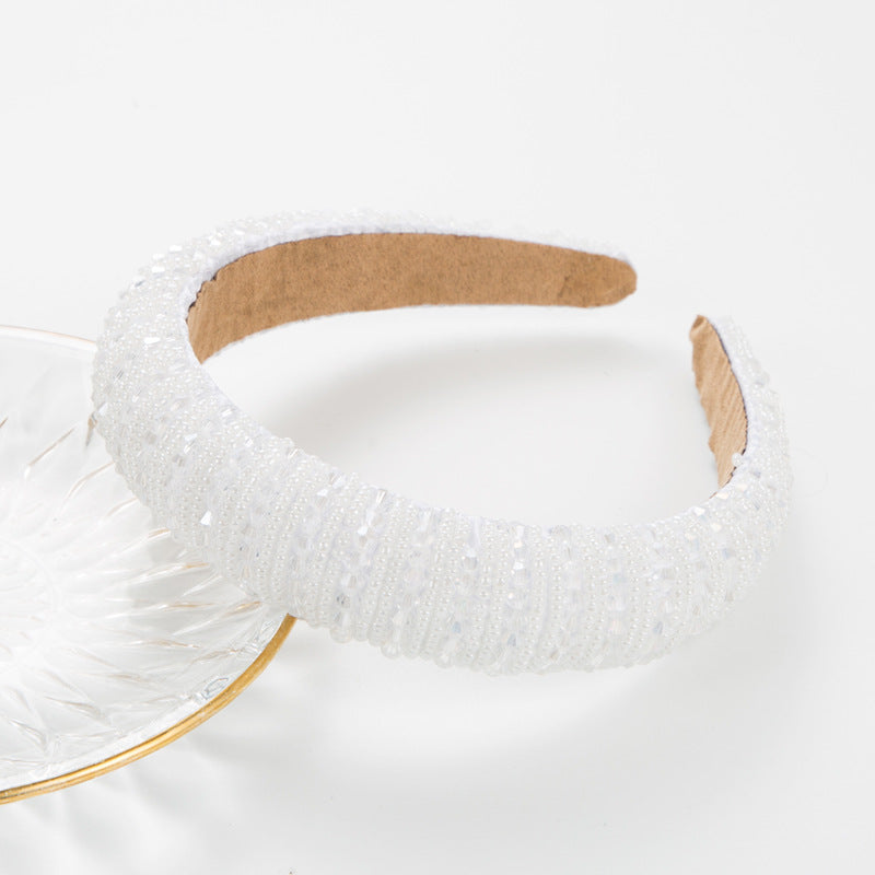 Handcrafted Beaded Headband Stylish Daily Hair Accessory
