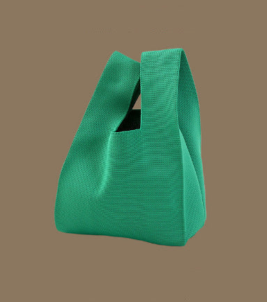 Knitted Tote Bag With Cute Designs Soft Polyester Casual