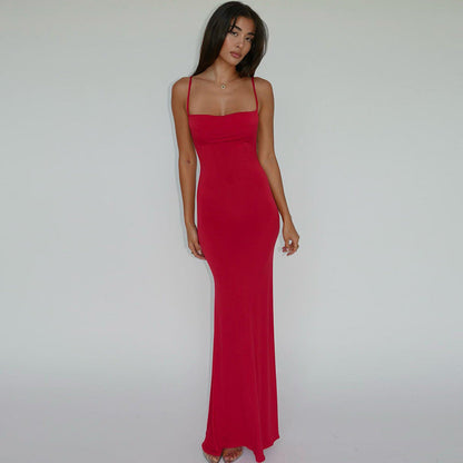 Summer Casual Chiffon Slip Dress for Women