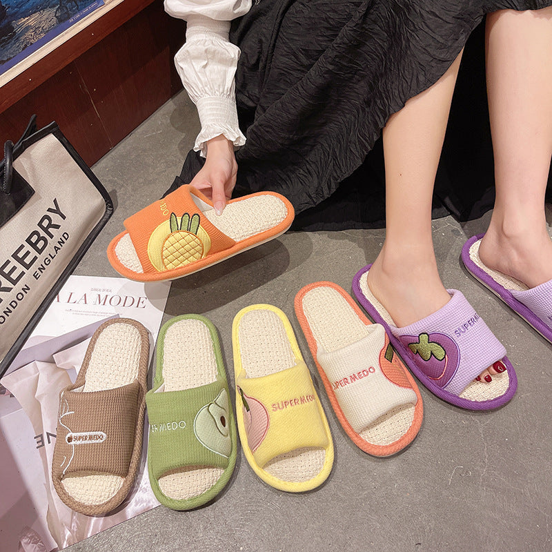 Slipeer - Linen Fruit Indoor Slippers