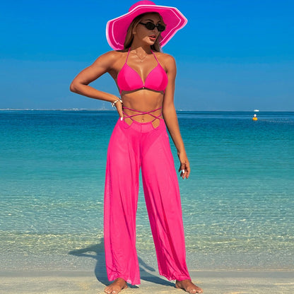 Women’S Swimsuit Three-Piece Set With Bikini And Cover-Up