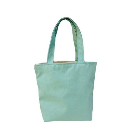 DIY Blank Hand-Painted Canvas Tote Bag Stylish Cotton Lunch Bag