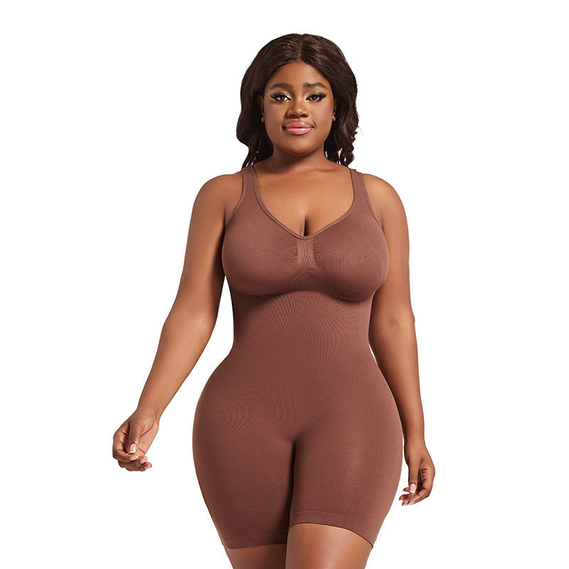 Plus Size Shaping Bodysuit With Wide Straps