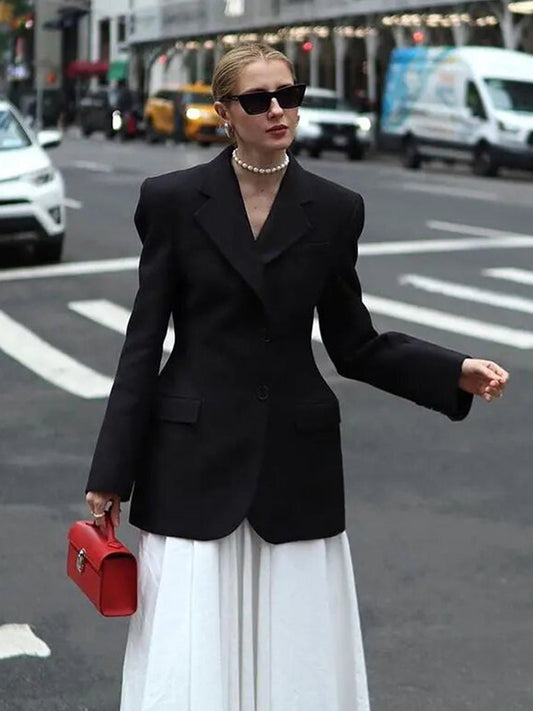 Elegant Fitted Blazer Jacket for Women