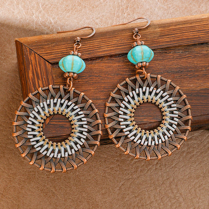 Ethnic Style Fashion Earrings Set Creative Autumn Jewelry