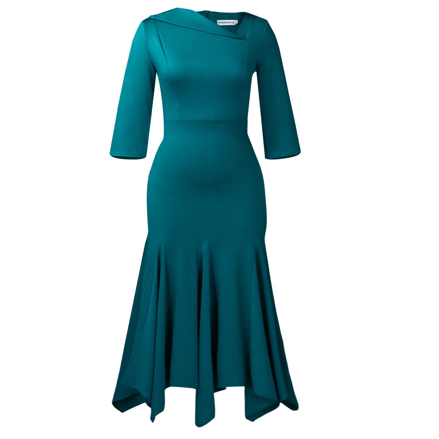 Elegant Off-Shoulder Bodycon Dress In Solid Colors