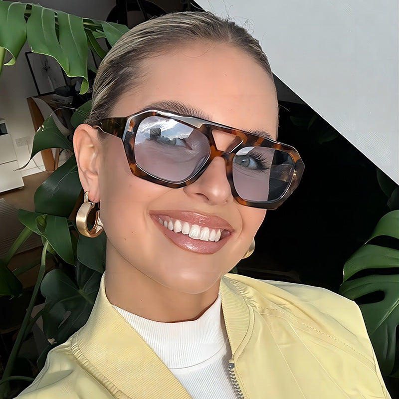 Trendy Pilot Sunglasses with UV400 Protection