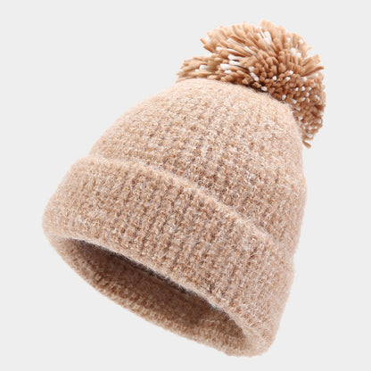 3 Pcs Winter Thermal Beanie Hat Scarf Gloves Sets