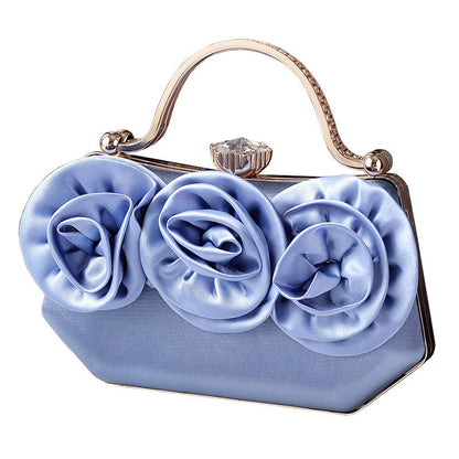 New Silk Floral Evening Clutch Bag for Parties