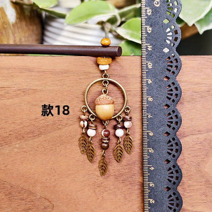 Vintage Leaf Hairpin Handmade Alloy Hair Accessories