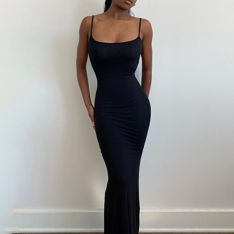 Casual Sleeveless High-Waisted Maxi Dress