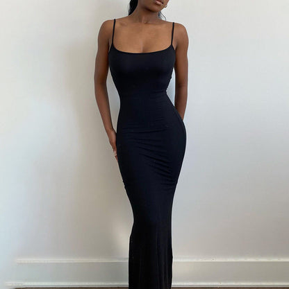 Casual Sleeveless High-Waisted Maxi Dress