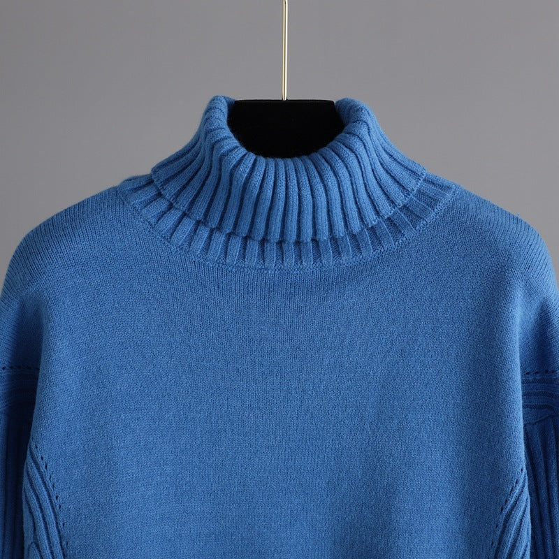 2+ Loose High Collar Knit Sets